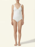 The Marina — Sculpted V-Neck One-Piece - 01-model-front-hero