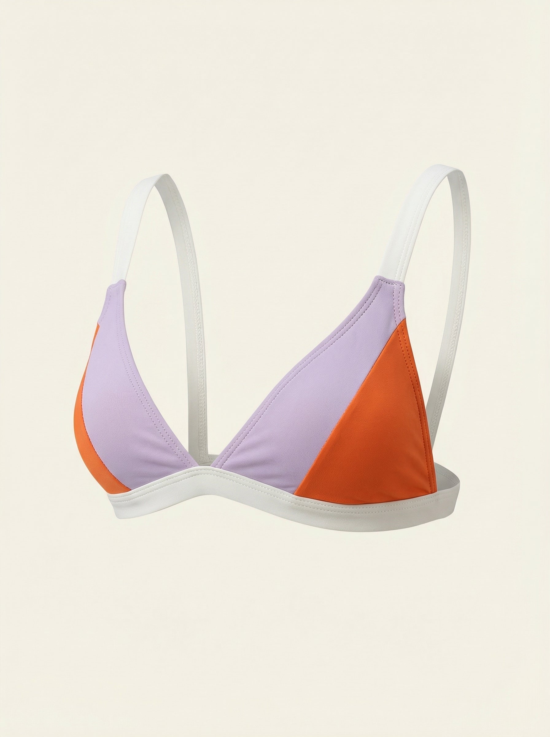 The Amalfi — Color-Block Triangle Bikini in Sunset - 01-pure-background-main