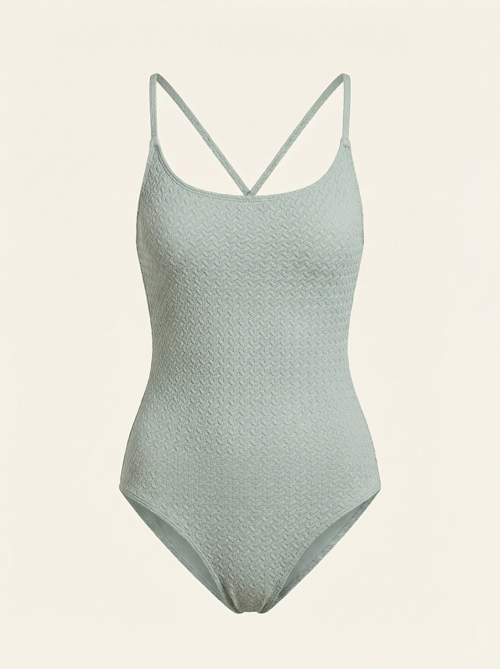 The Riviera — Sage Textured One-Piece - 01-pure-background-main