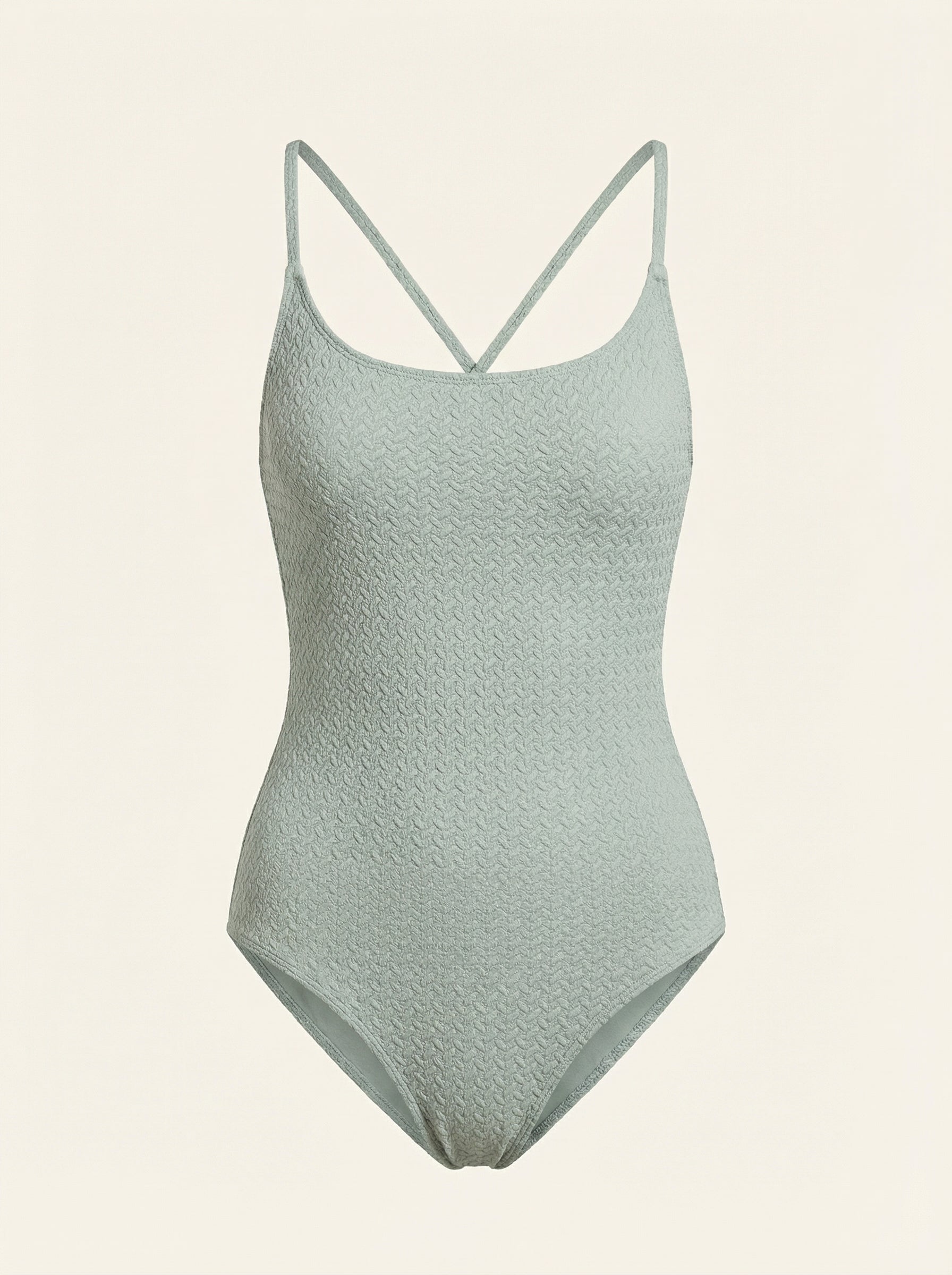 The Riviera — Sage Textured One-Piece - 01-pure-background-main