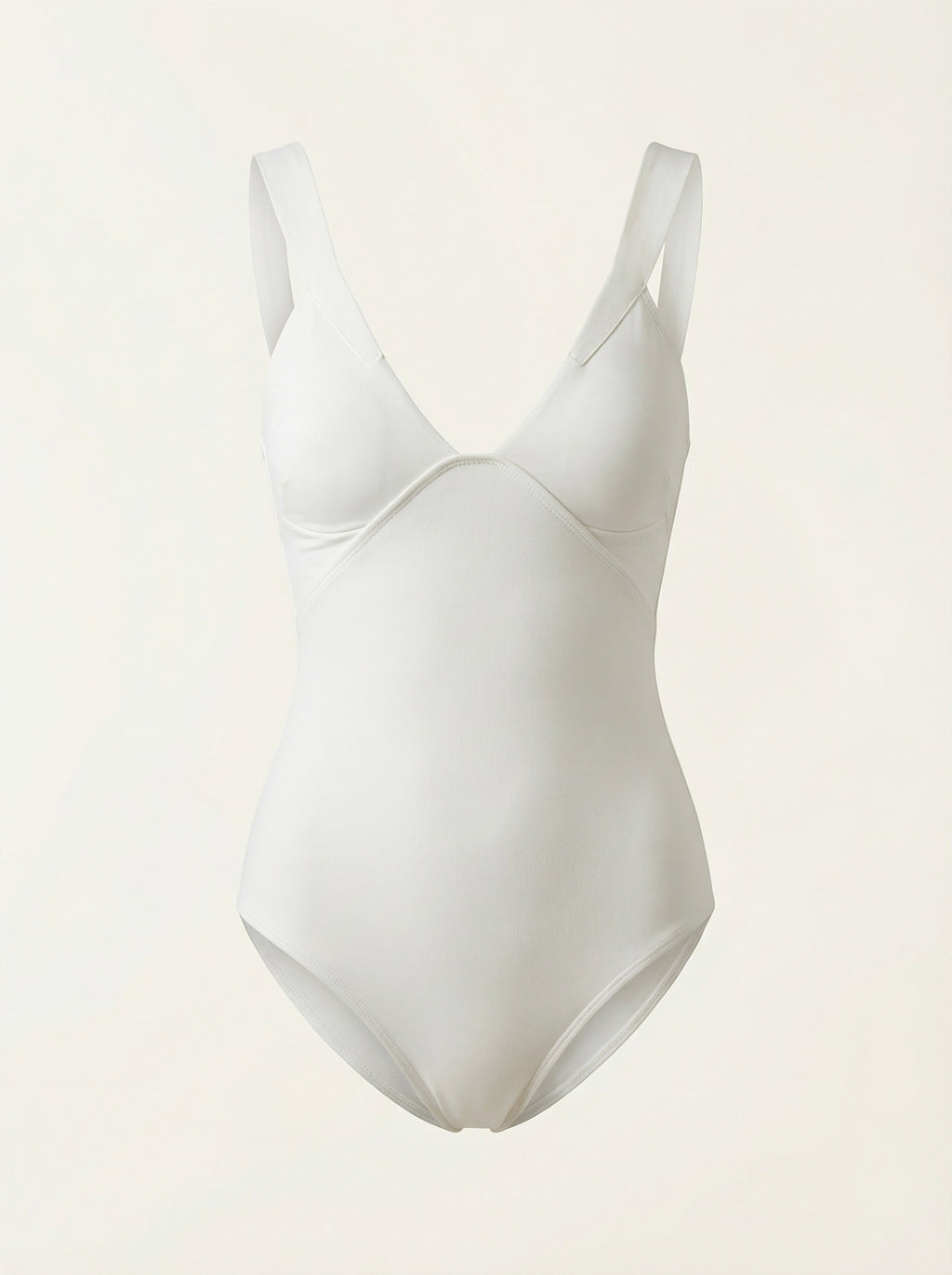 The Marina — Sculpted V-Neck One-Piece - 04-no-model-front