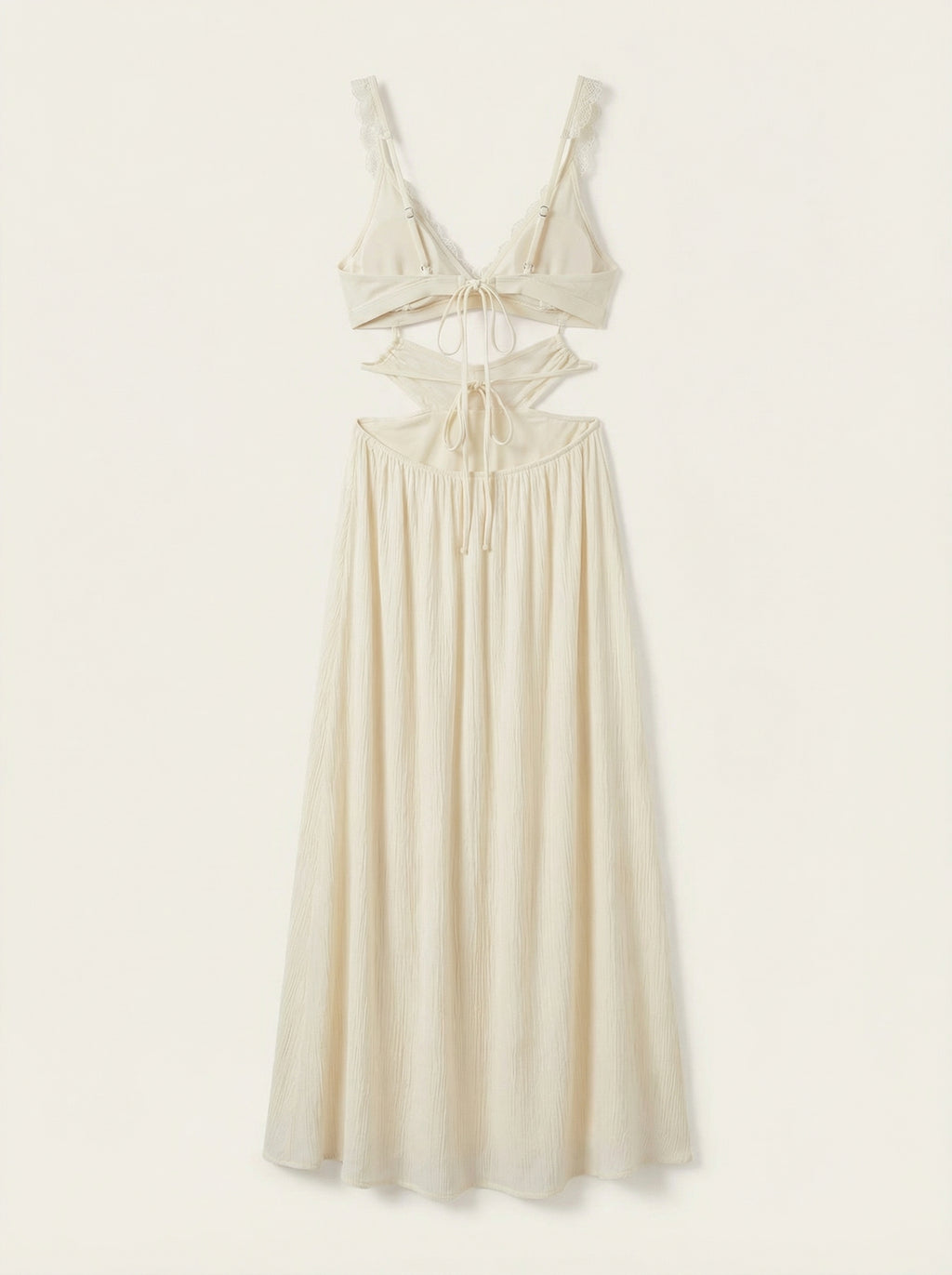The Solène — Cream Cutout Maxi Swim Dress - 05-no-model-alt