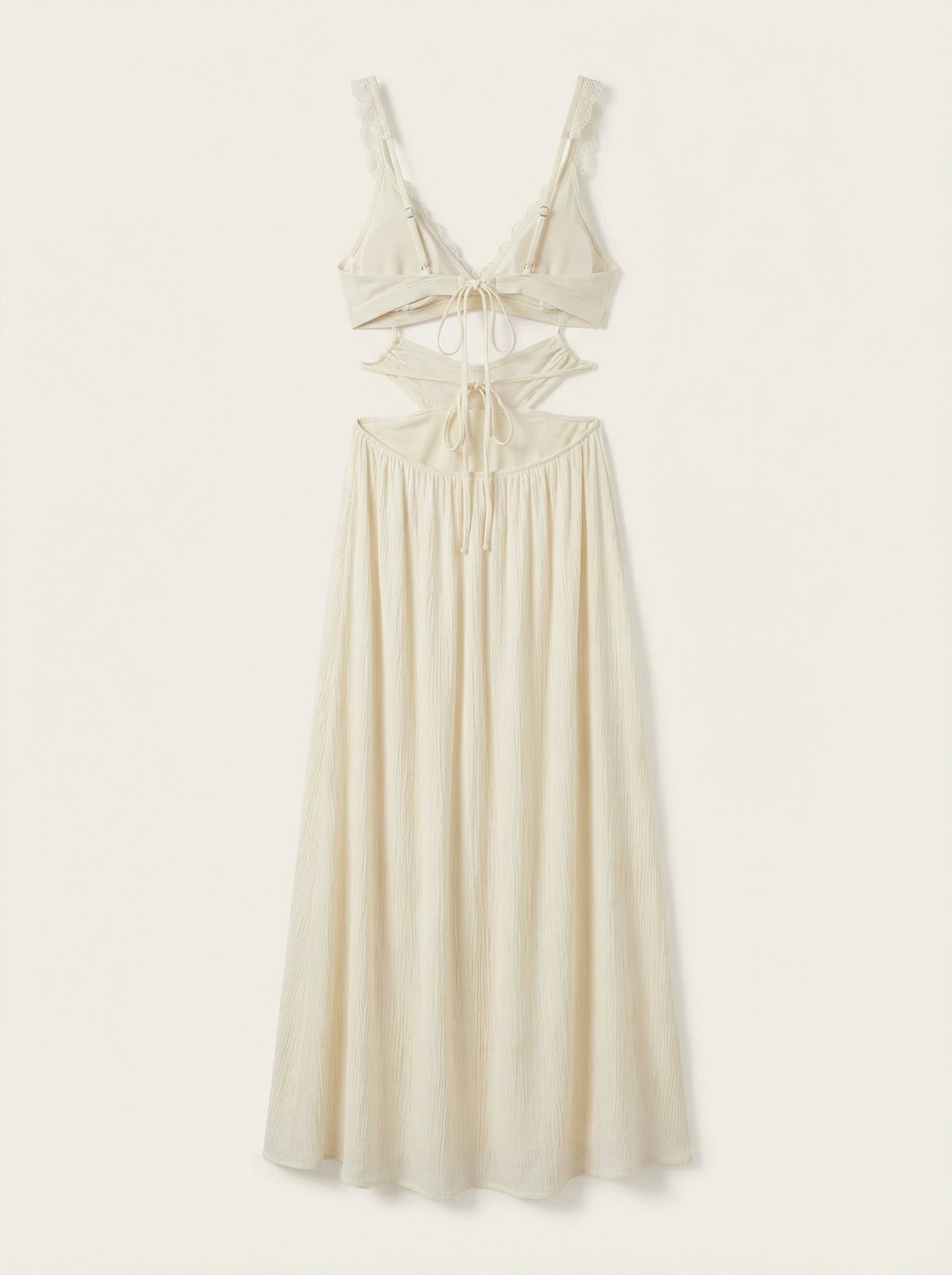 The Solène — Cream Cutout Maxi Swim Dress - 05-no-model-alt