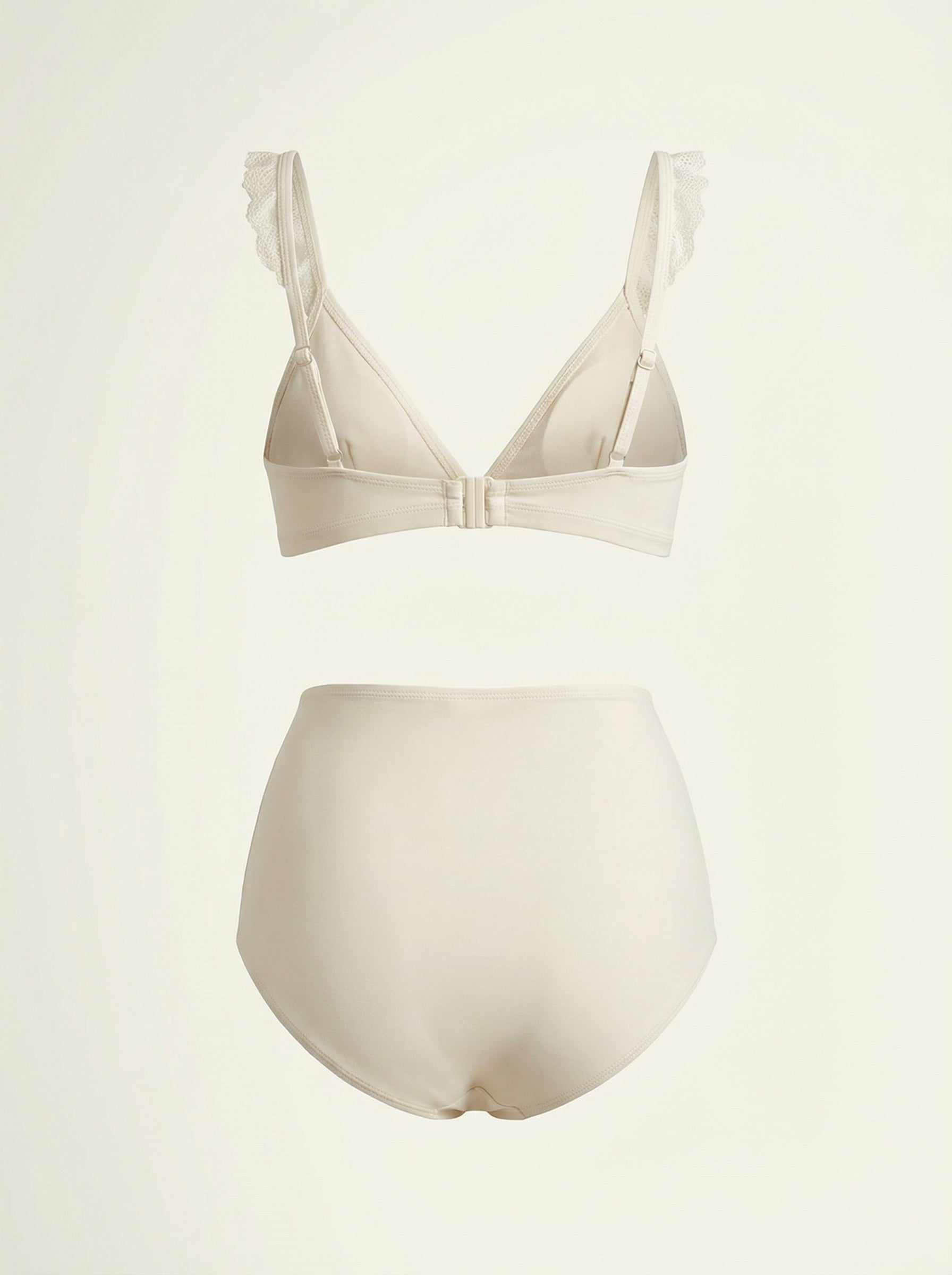 The Colette — Cream Lace-Trim High-Waist Bikini - 05-no-model-alt