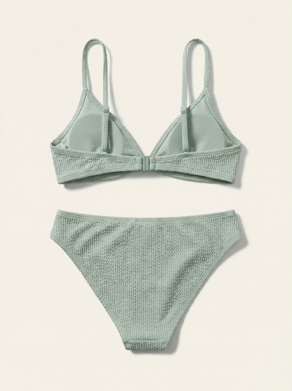 The Sienna — Sage Crinkle Triangle Bikini Set - 05-no-model-alt