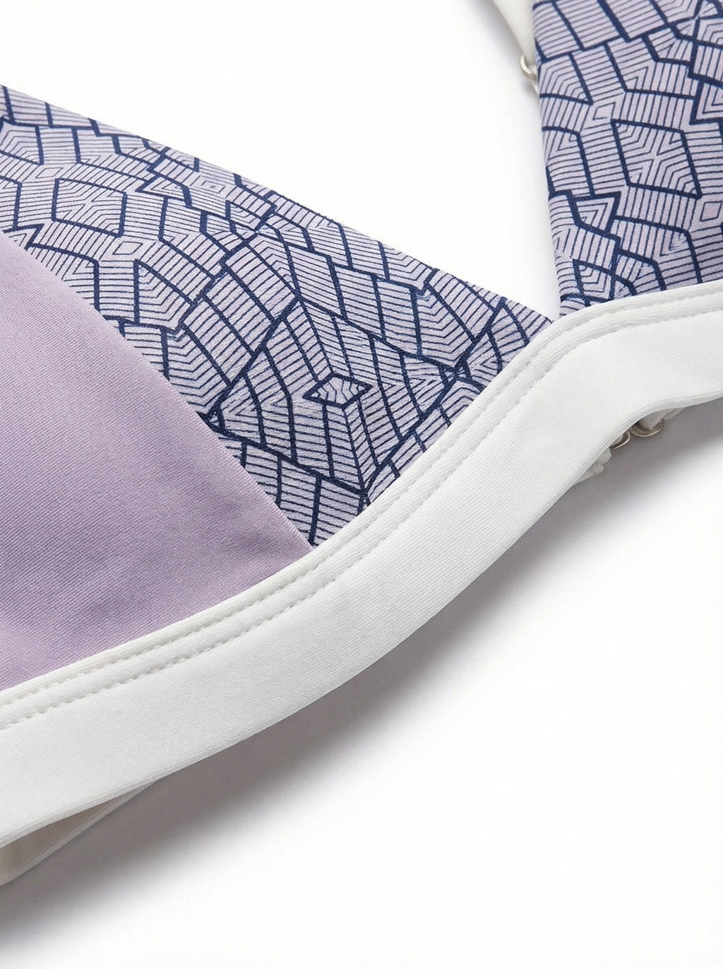 The Mosaic — Lavender Geometric Print Bikini - 07-detail-2